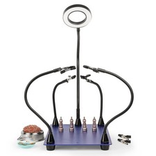 Soldering Station - Helping Hands with 5X Magnifying Lamp and LED Light - Sol...