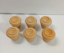 6 PC Rubber Walking Stick Cane Tips Beige Non Slip Heavy Duty 1/2"