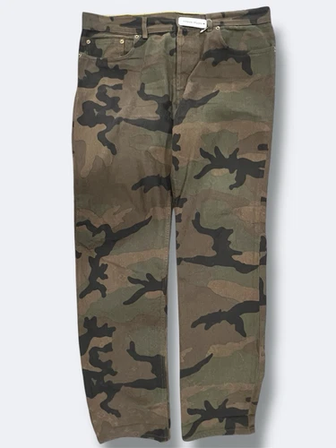 Jean jean camouflage jacquard Louis Vuitton × Supreme 2017 taille 36 régulier