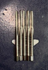 (5) Union Butterfield #4-40 TAPER TAP NC GH2 3FL HSS 1528 10-10644     FIVE TAPS