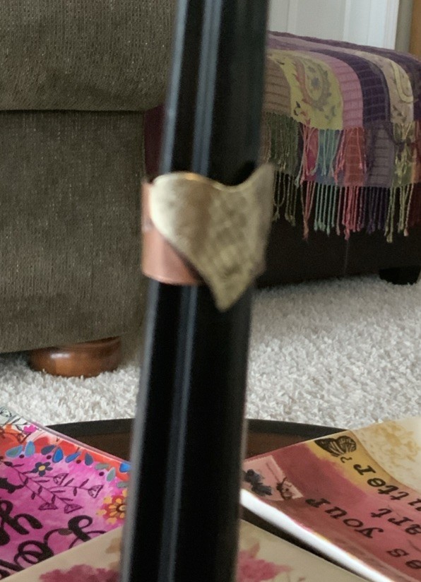 Boho Solid Copper Ring With Heart & Love Wide Ban… - image 8