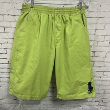 Polo Ralph Lauren Boy XXL Big Pony Shorts Lime Green 2X Youth