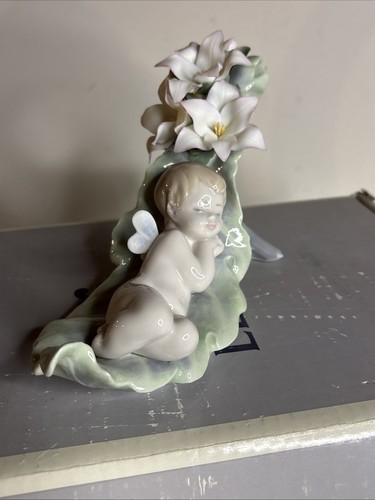 Lladro 6787 Dreaming On Dew Drops New With The Original Box Absolutely Stunning - Picture 4 of 12