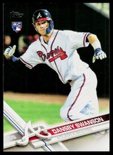 2017 Topps Chrome Sapphire Edition #87 Dansby Swanson