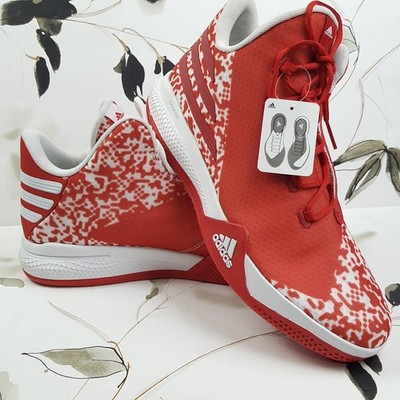 Adidas Light Em Up 2 Mens Red White Basketball Shoes Size 15 NWT