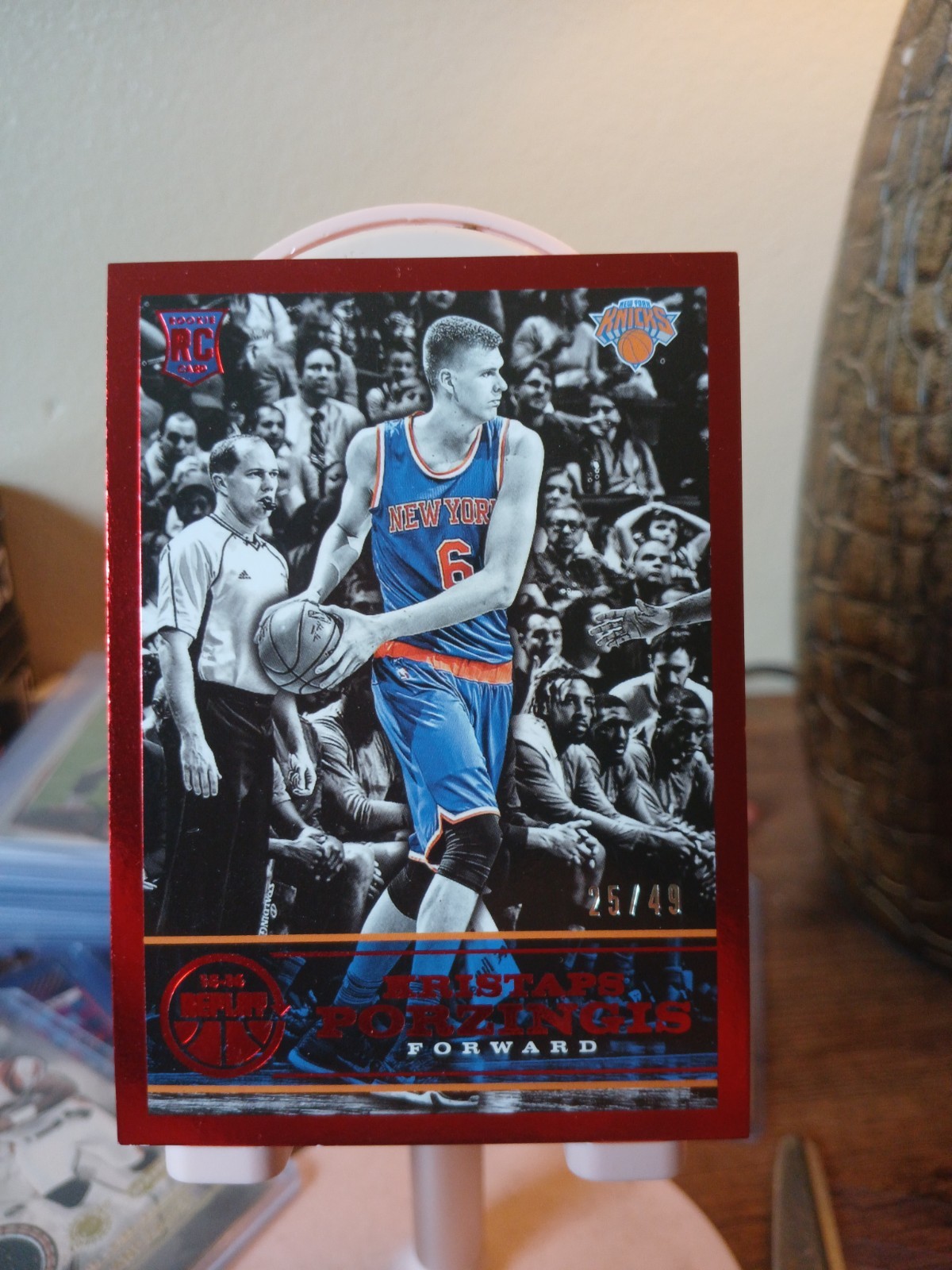 2015-16 Panini Replay - Kristaps Porzingis #79 Red /49 (RC)
