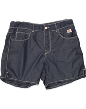 HOGER'S Womens Casual Shorts W36 XL  Navy Blue Polyester TS05