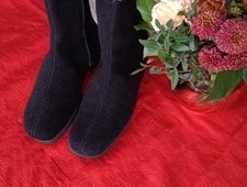 Damen Stiefeletten Stiefel Jenny by ARA 6 39 H schwarz Wildleder Futter Fell