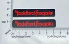 Rockford Fosgate Speaker Badge Logo Custom Made Aluminum Pair Red & Black