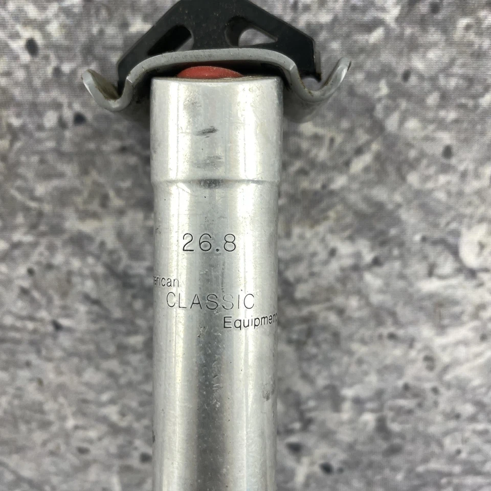 Tija de sillín clásica americana vintage 26,8 mm aleación bicicleta de montaña 315 g pieza de ciclismo Foto 3 de 4