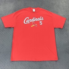 St Louis Cardinals Shirt Albert Pujols Y2K 2007 CSA Red Short Sleeve Men XL