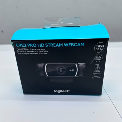 Logitech C922 Pro Stream 1080p HD Webcamera - Black