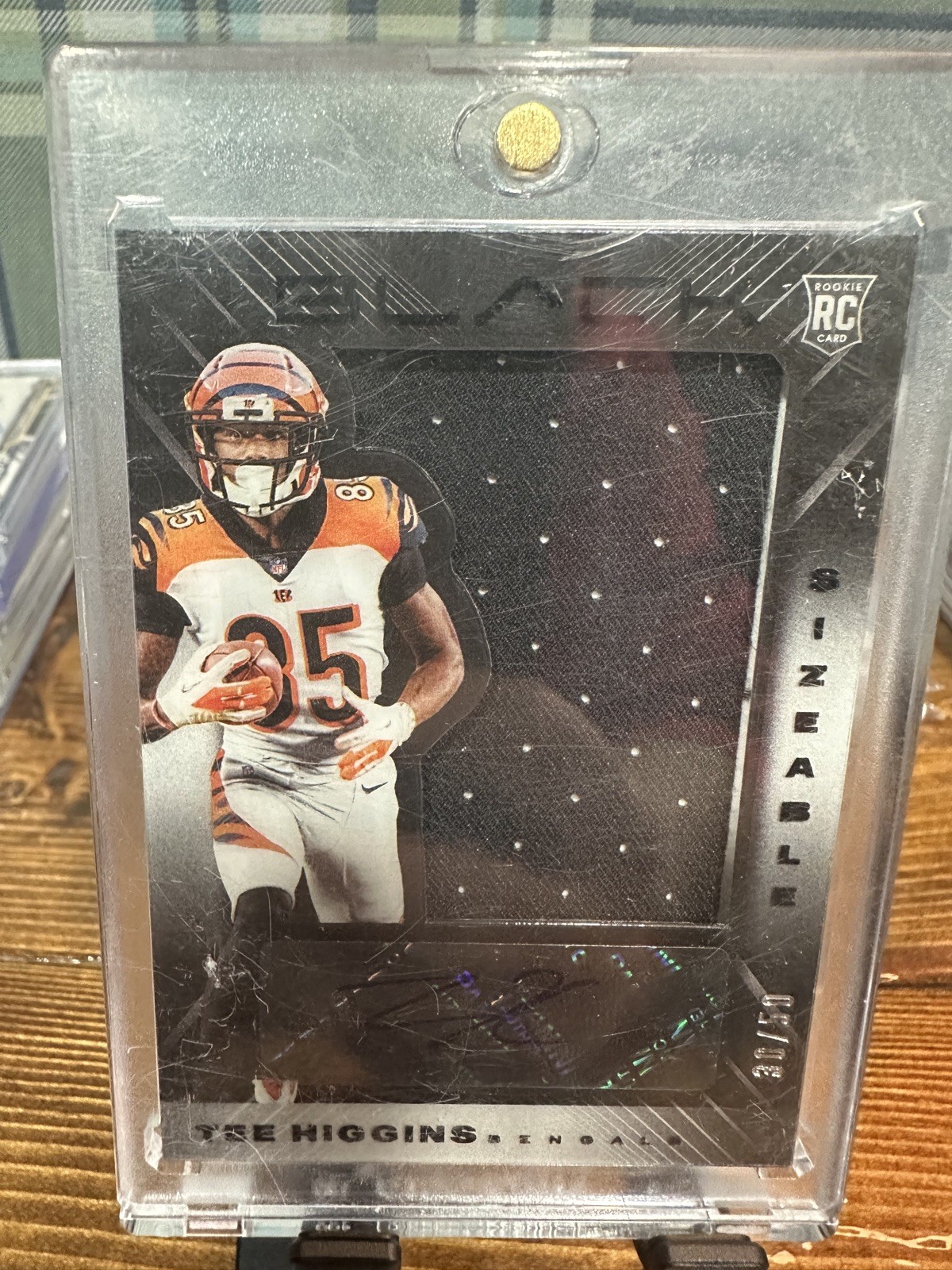 Tee Higgins Panini Black Sizeable Signatures Rookie Jersey #SSTHI Base