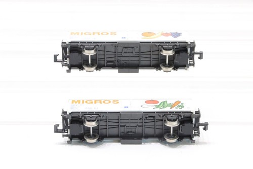 N Rivarossi FS Kühlwagen Migros Güterwagen Konvolut OVP N59 - Bild 2 von 2
