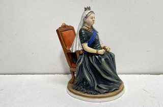 Hereford Fine China Figurine Queen Victoria Seated Porcelain