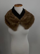 Vintage Light brown MINK real fur collar