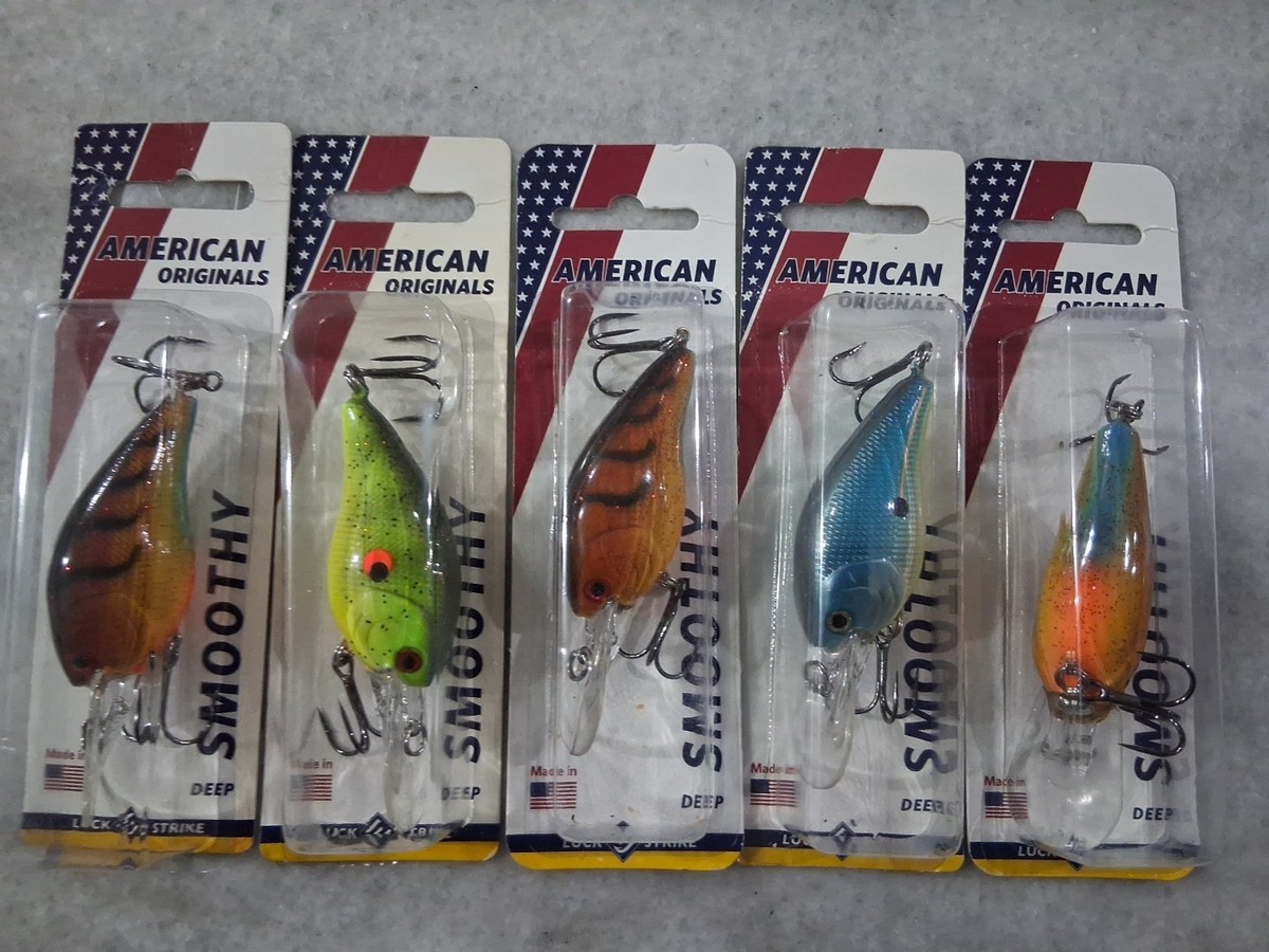 Lot Of 5 Luck E Strike American Originals Smoothy Deep Crankbaits 3 Great Color | eBay Lot Of 5 Luck E Strike American Originals Smoothy Deep Crankbaits 3 Great Color | eBay