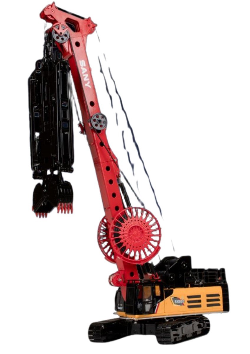 Pelle miniature SANY SH700 1/35 : Votre passion pour les chantiers en vitrine