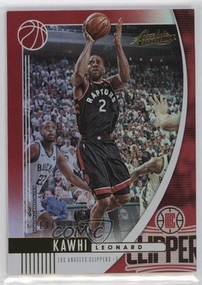 2019-20 Panini Absolute Memorabilia Red 197/199 Kawhi Leonard #5 6e0