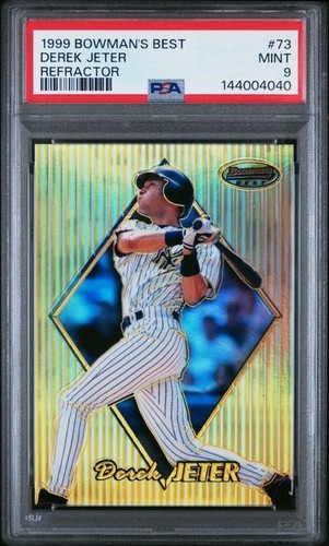 Derek Jeter 1999 Bowman's Best  #73 Refractor /400 PSA 9 POP 22 Mint