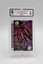 Dilophosaurus Dinosaur King Arcade Card SEGA 2008 Special Ed Alpha - 006 Grade 3