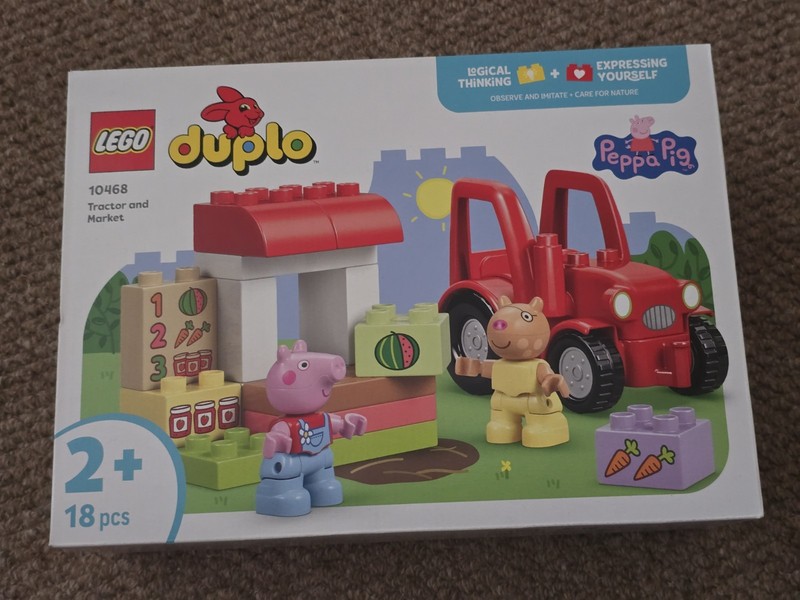 Lego DUPLO Peppa Pig 10468 Tractor and Market LEGO Set - Brand New Sealed