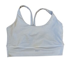 SET Active Luxform Scoop Y Sports Bra in Stone Size Medium