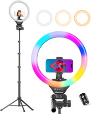 12'' RGB Selfie Ring Light with 62    Tripod Stand for Video Recording  Live Strea