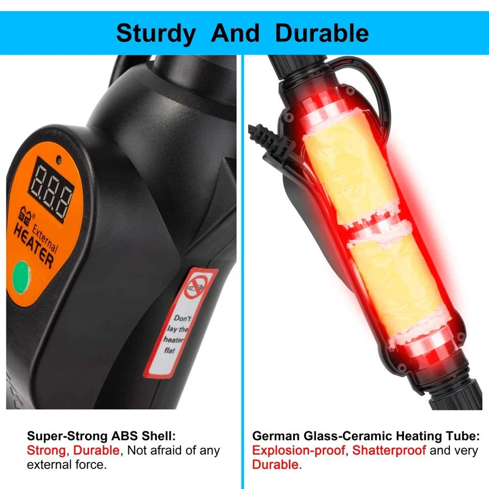 300W Aquarium External Heater for Fish Tank Canister Filter - Image 4 of 4