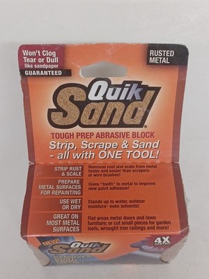 1 QuikSand Abrasive Block, Rust Removal 40-60 Grit