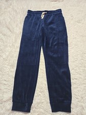 J. Crew Blue Velour Pull-On Lounge Joggers Size Small 28x27