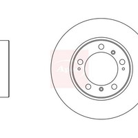 Porsche Boxster 987 2004-2013 Apec Bremsscheibe Vorne (Einzeln) - Single
