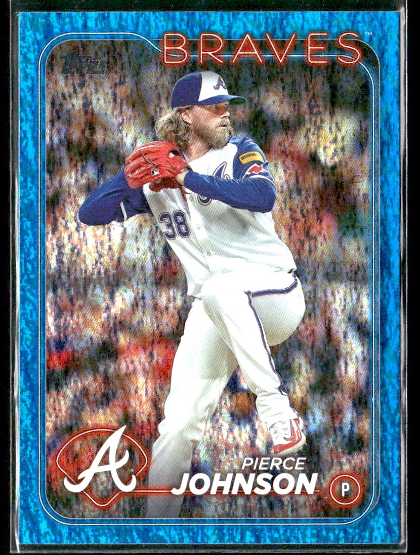 2024 Topps Update #US335 Pierce Johnson Blue Holofoil #/999 Atlanta Braves