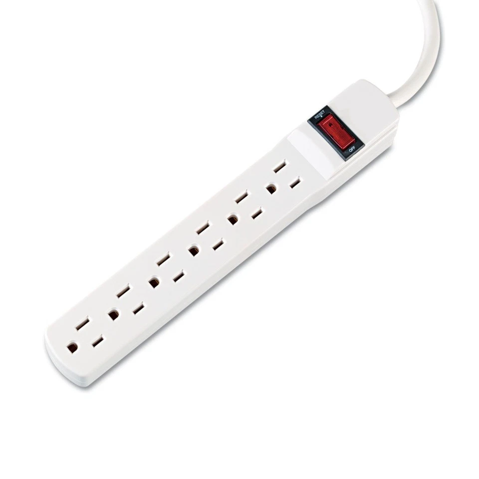 Innovera 73306 6-Outlet Power Strip w/ 6' Cord - Ivory New - Image 3 of 4