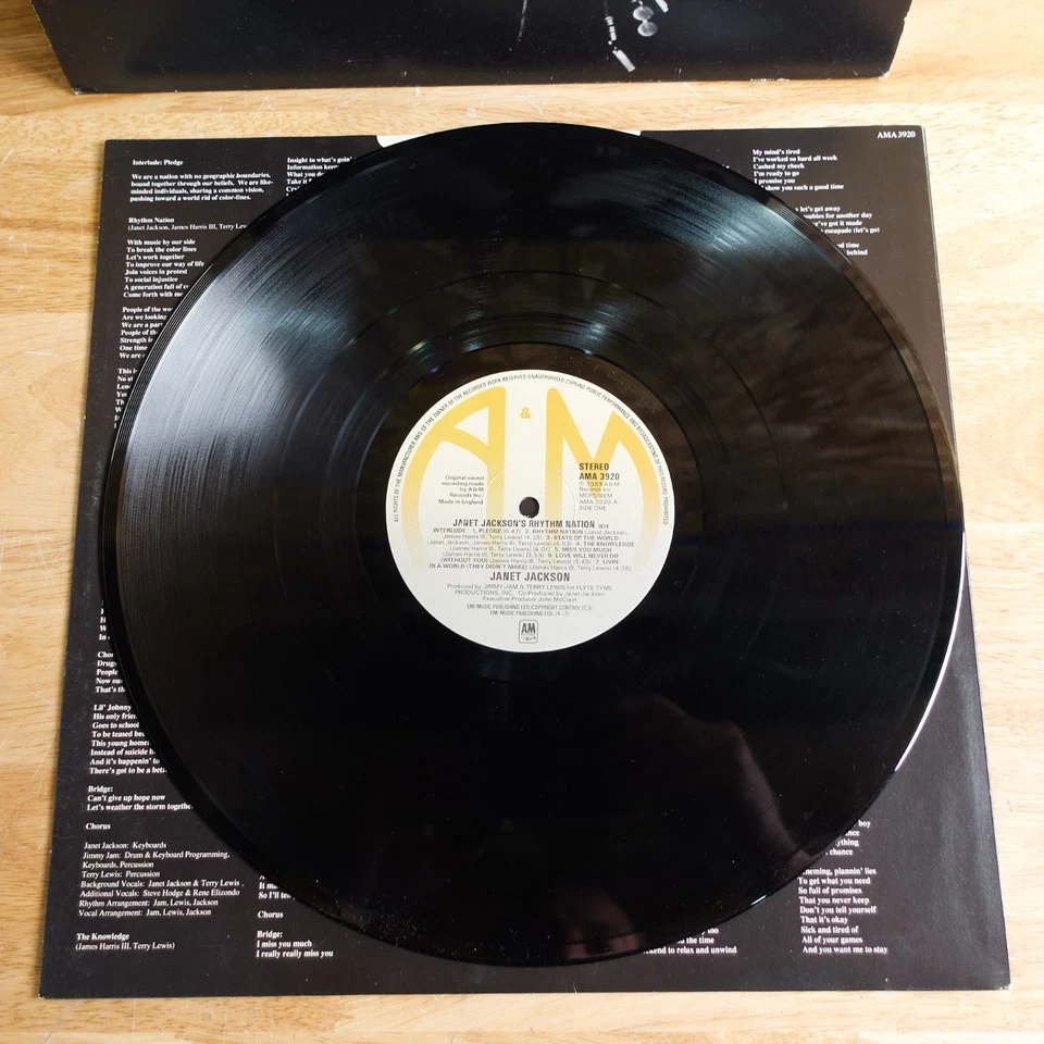 Janet Jackson - Rhythm Nation 1814 (1989) Vinyl LP • IMPORT • Miss You Much - Image 2 of 4