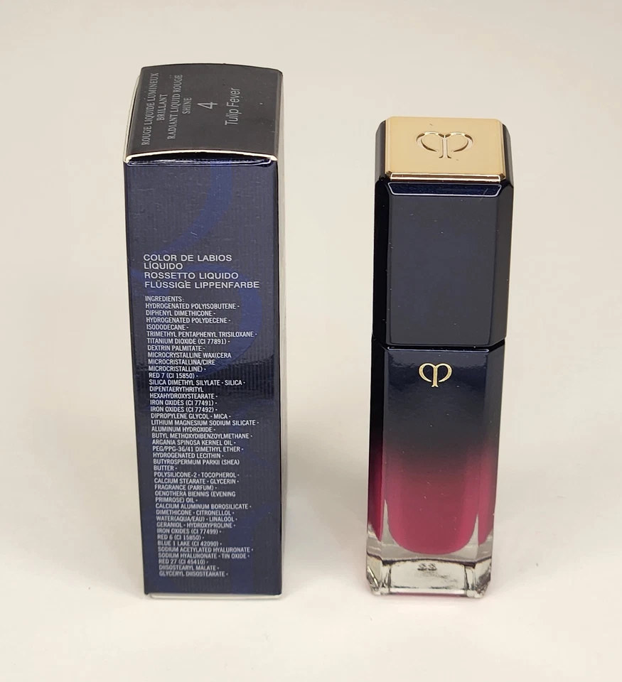 Cle de Peau Beaute líquido rojo brillo 4 FIEBRE DEL TULIPÁN tamaño completo nuevo en caja Foto 4 de 4