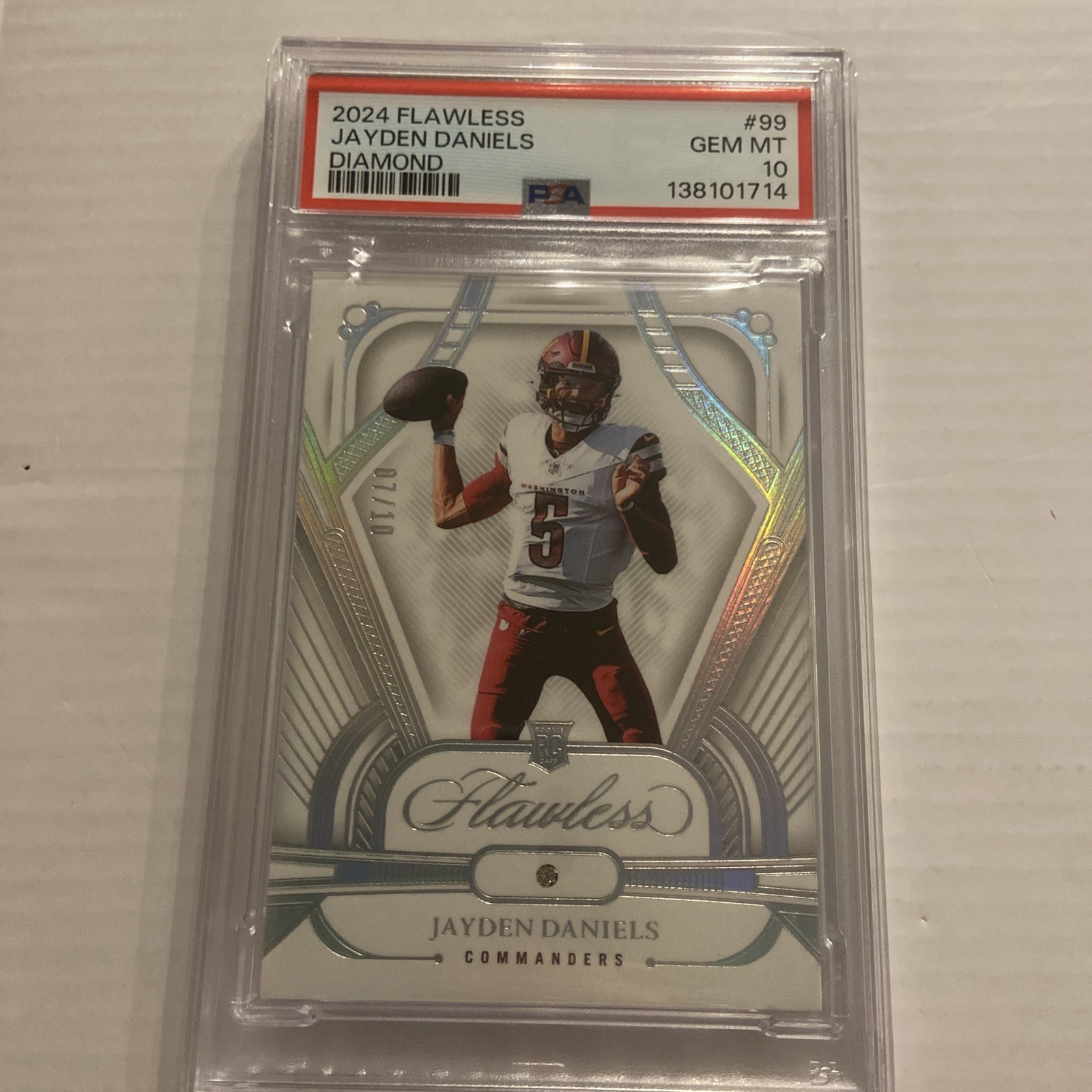 Jayden Daniels Panini Flawless #99 Diamond