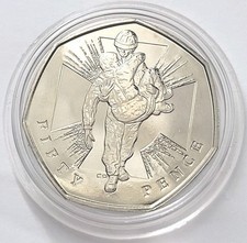 2006 Victoria Cross Wounded Soldier Brilliant Uncirculated Fifty Pence 50p Coin