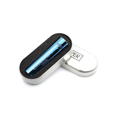 Clipper with engraving color blue