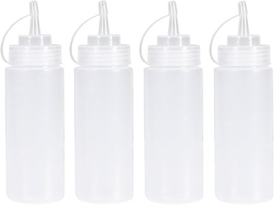 Squeeze Flasche, 4 Stück 4oz Plastik Quetschflasche Mit Kappen, Dosierflasche - 