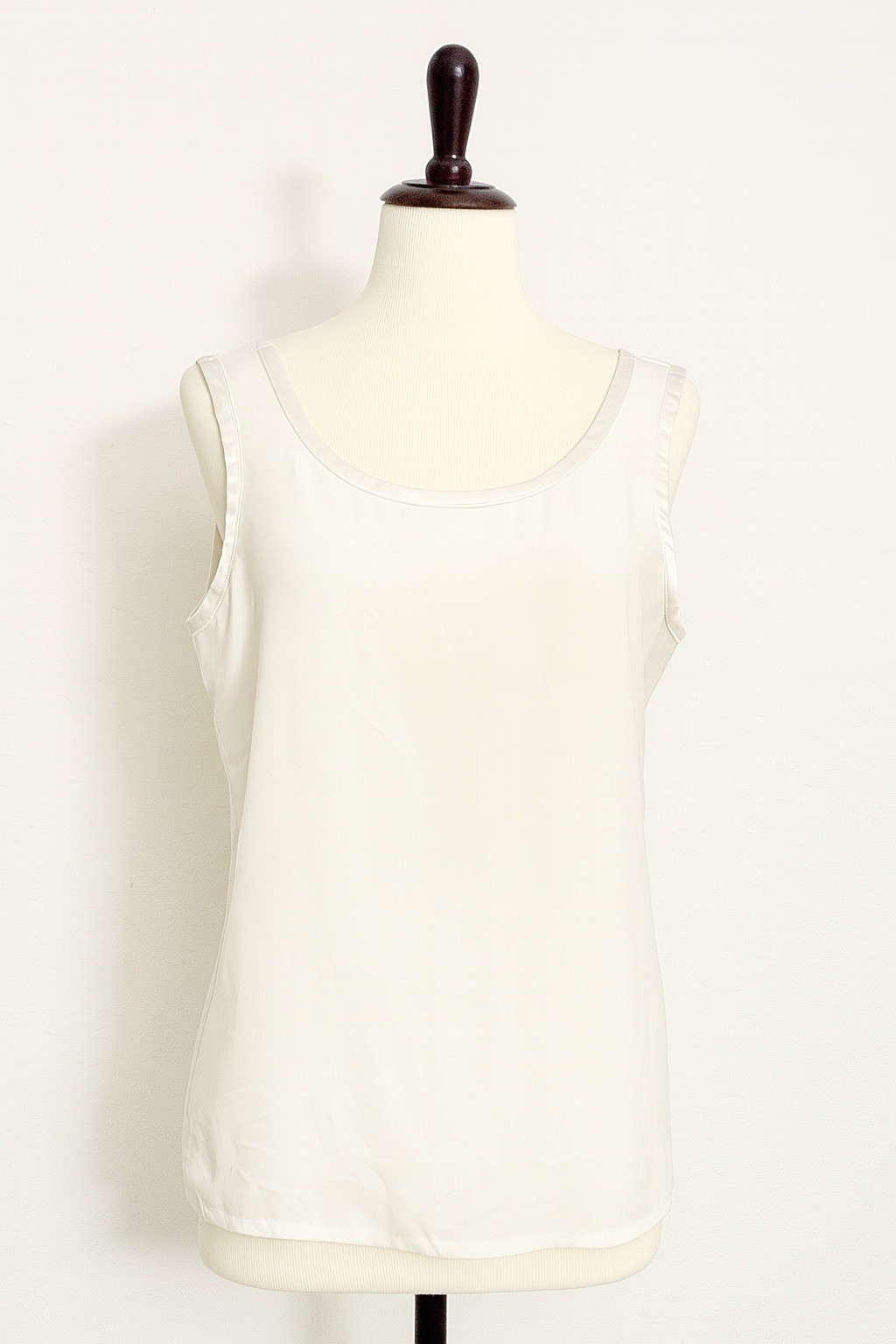 Canotta Yves Saint Laurent YSL Rive Gauche vintage anni 80 90 panna taglia XS S