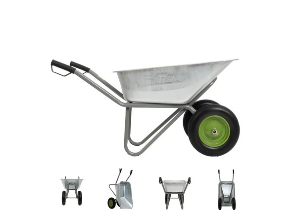Trutzholm® Schubkarre Schiebkarre Gartenkarre 2-Rad Pu Rad 150L-image