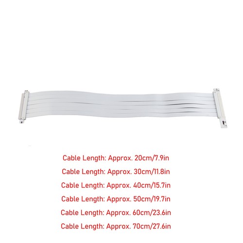 PCIE 3.0 X16 Riser Cable High Speed Flexible 90° Extender Card Extension Port CB - Afbeelding 7 van 59