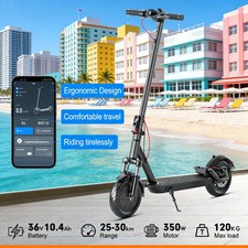 APP-Linked 25MPH Dual-Shock E-Scooter-Adult Xmas/Birthday Super Gift 10",10.4AH