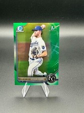 2022 Bowman Draft Chrome Steven Zobac 1st Green Refractor /99 Kansas City Royals
