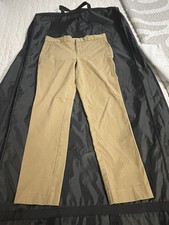 Polo Ralph Lauren Boys Beige Cotton Straight Pants Size 4 Twill Casual