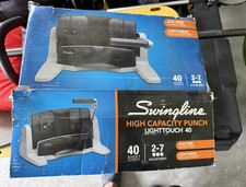 Swingline LightTouch 40 High Capacity 40-Sheet 2-Hole Paper Punch