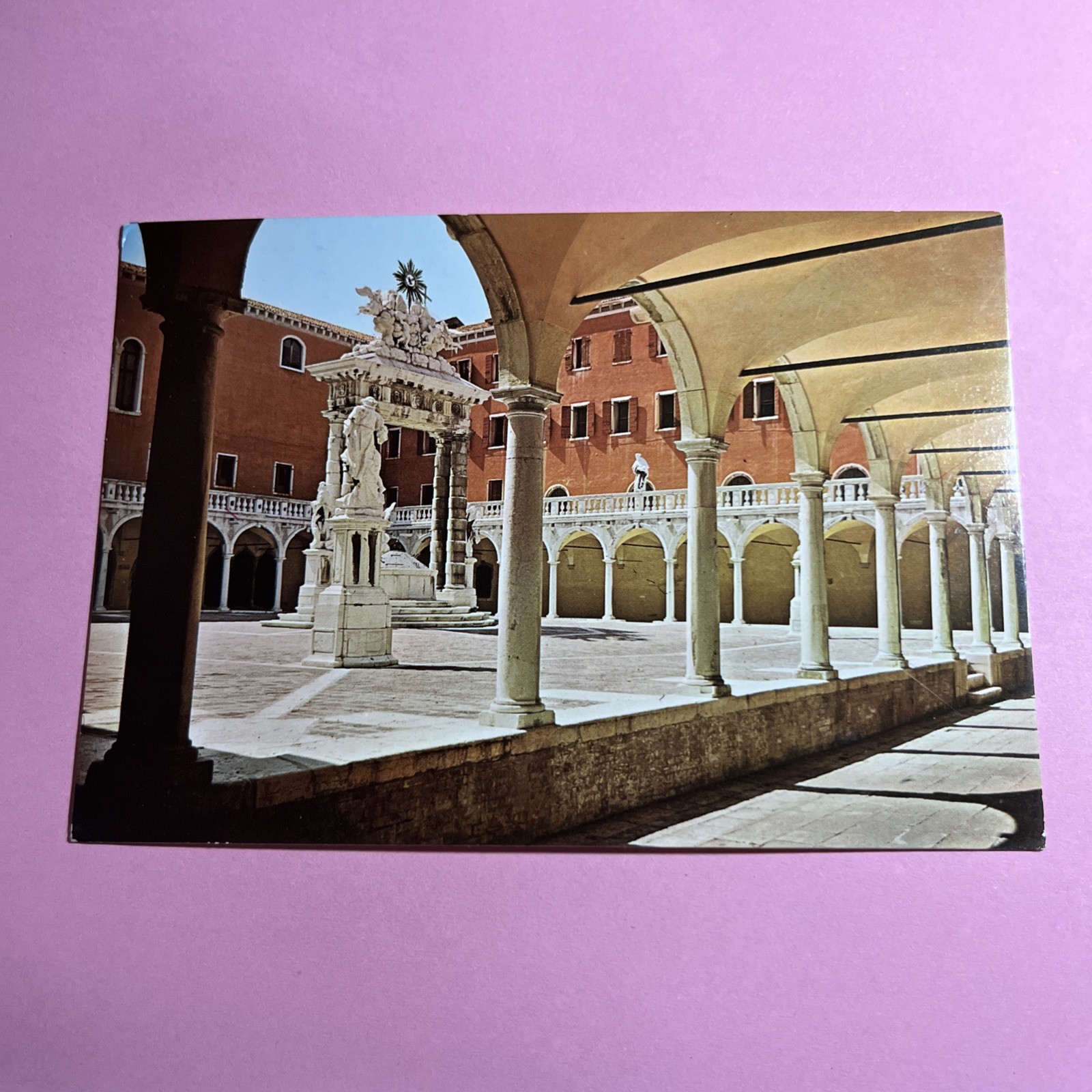 CARTOLINA A COLORI - VENEZIA BASILICA S.M.GLORIOSA DEI FRARI CHIOSTRO SS.TRINITA