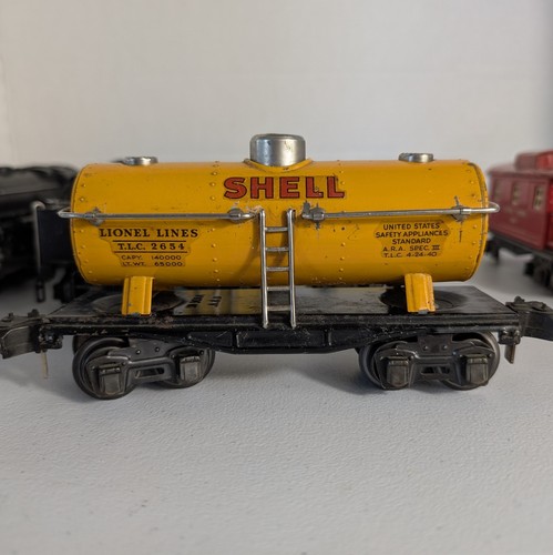 Lionel Prewar O Gauge Train 224E Locomotive & 2224W Whistle Tender + 4 Railcar - Picture 18 of 24