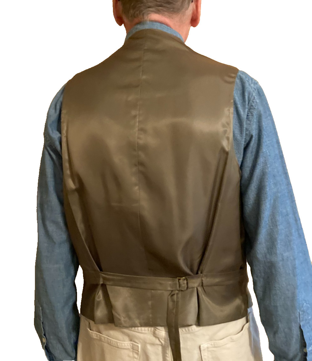 Rare Mens PRL Linen Lapel Waistcoat image 2